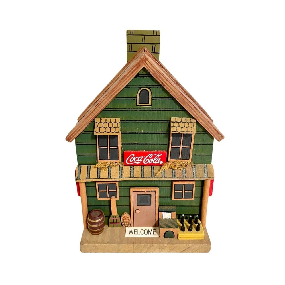 Unique Vintage 1999 Wooden Coca Cola Coasters